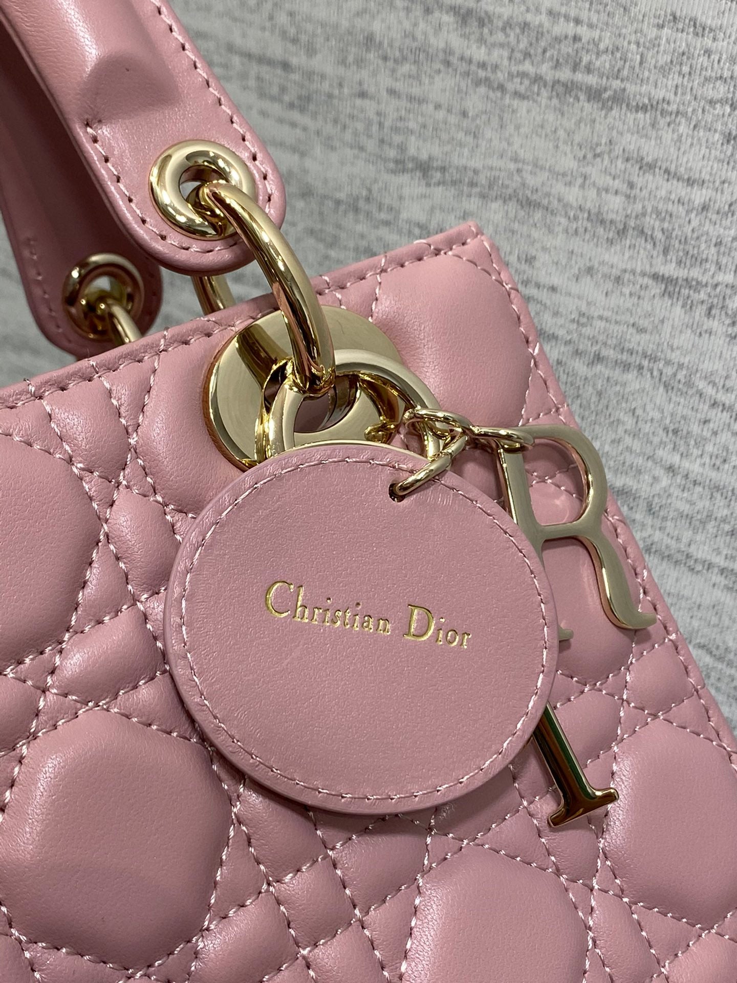 Christian Dior My ABCDior Lady Dior Bag Small Pink Cannage Lambskin