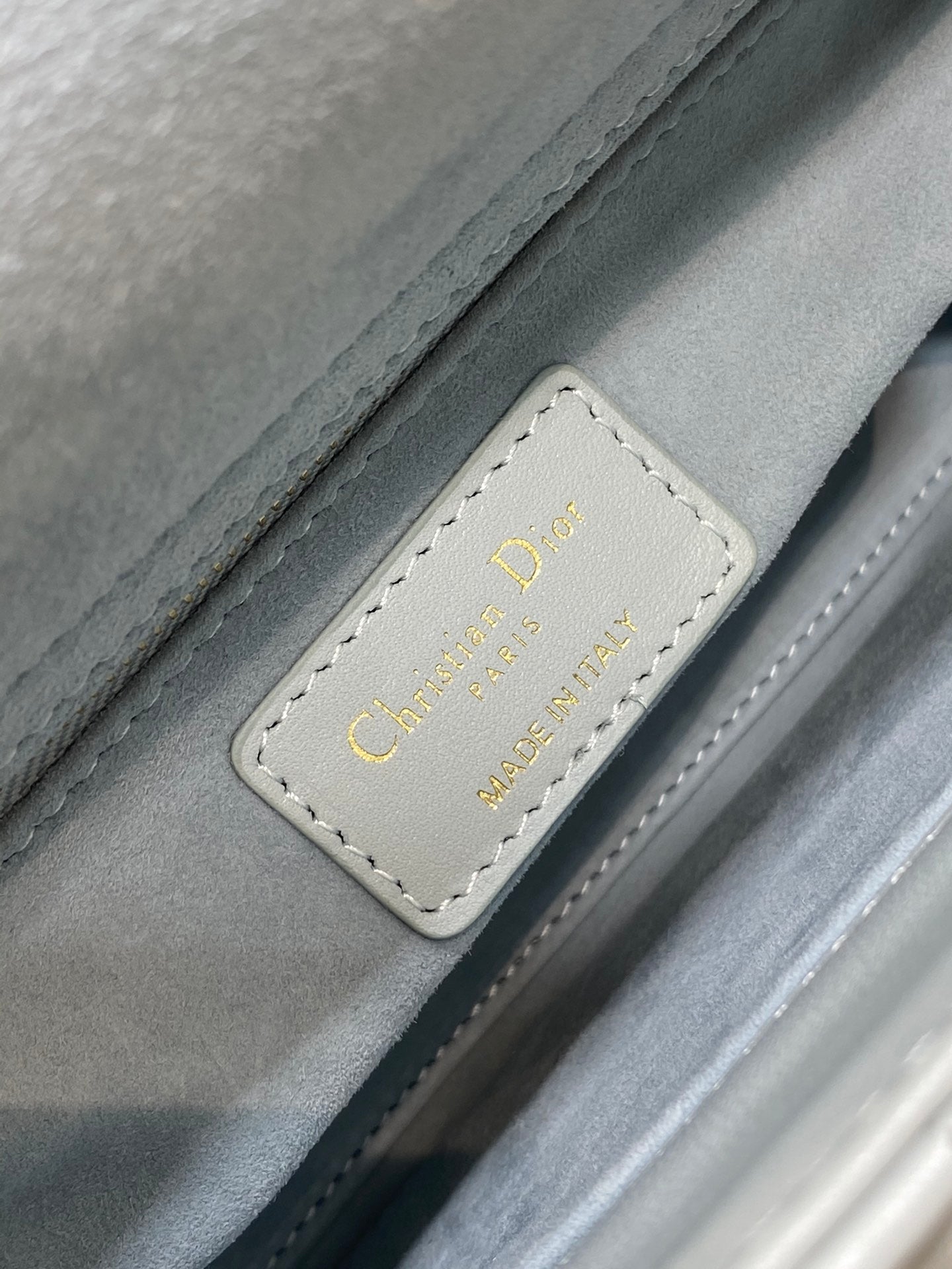 Dior Small Lady Dior My ABCDior Bag Cloud Blue Cannage Lambskin