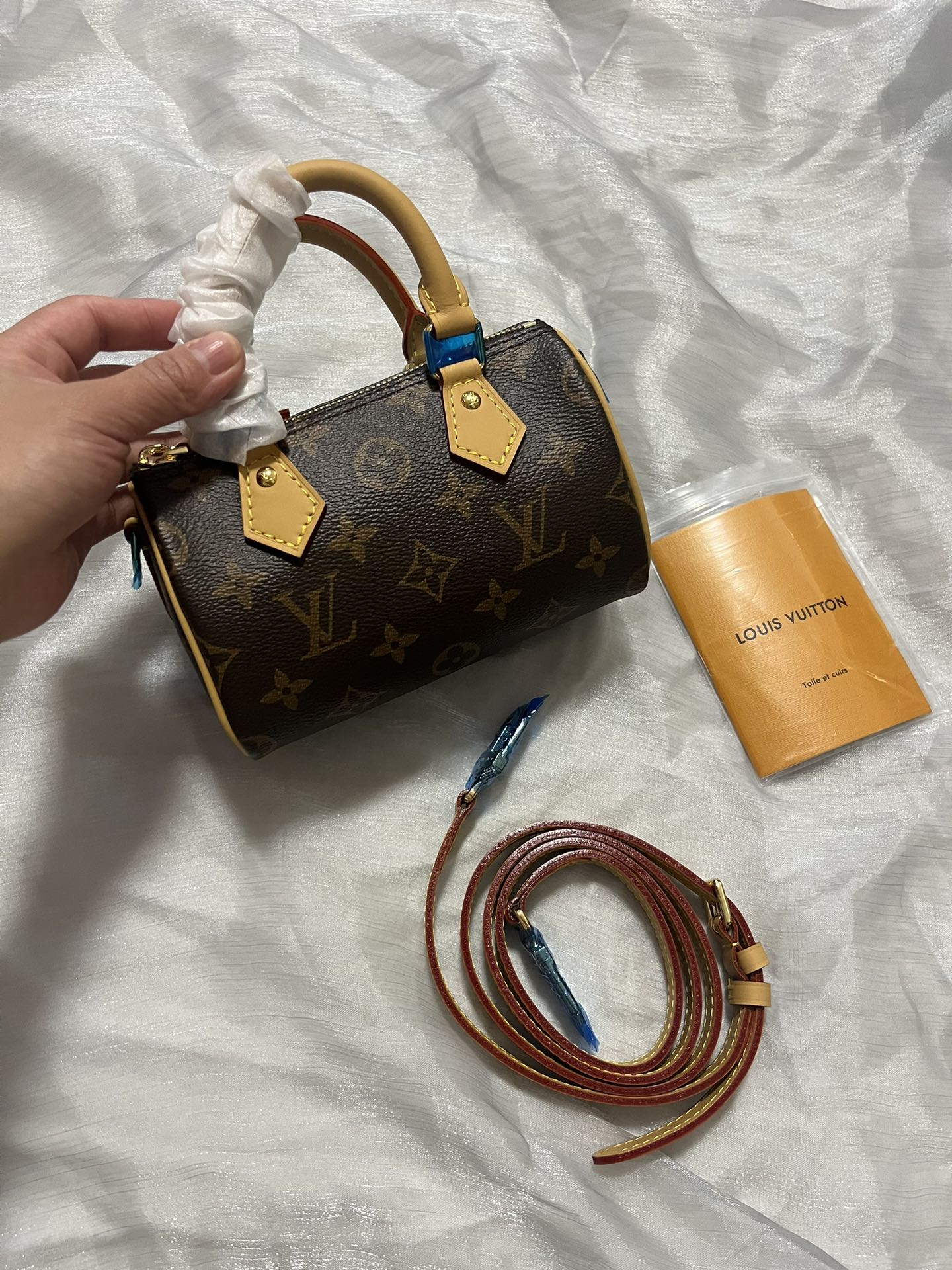 Louis Vuitton Nano Speedy Monogram Canvas Crossbody Handbag