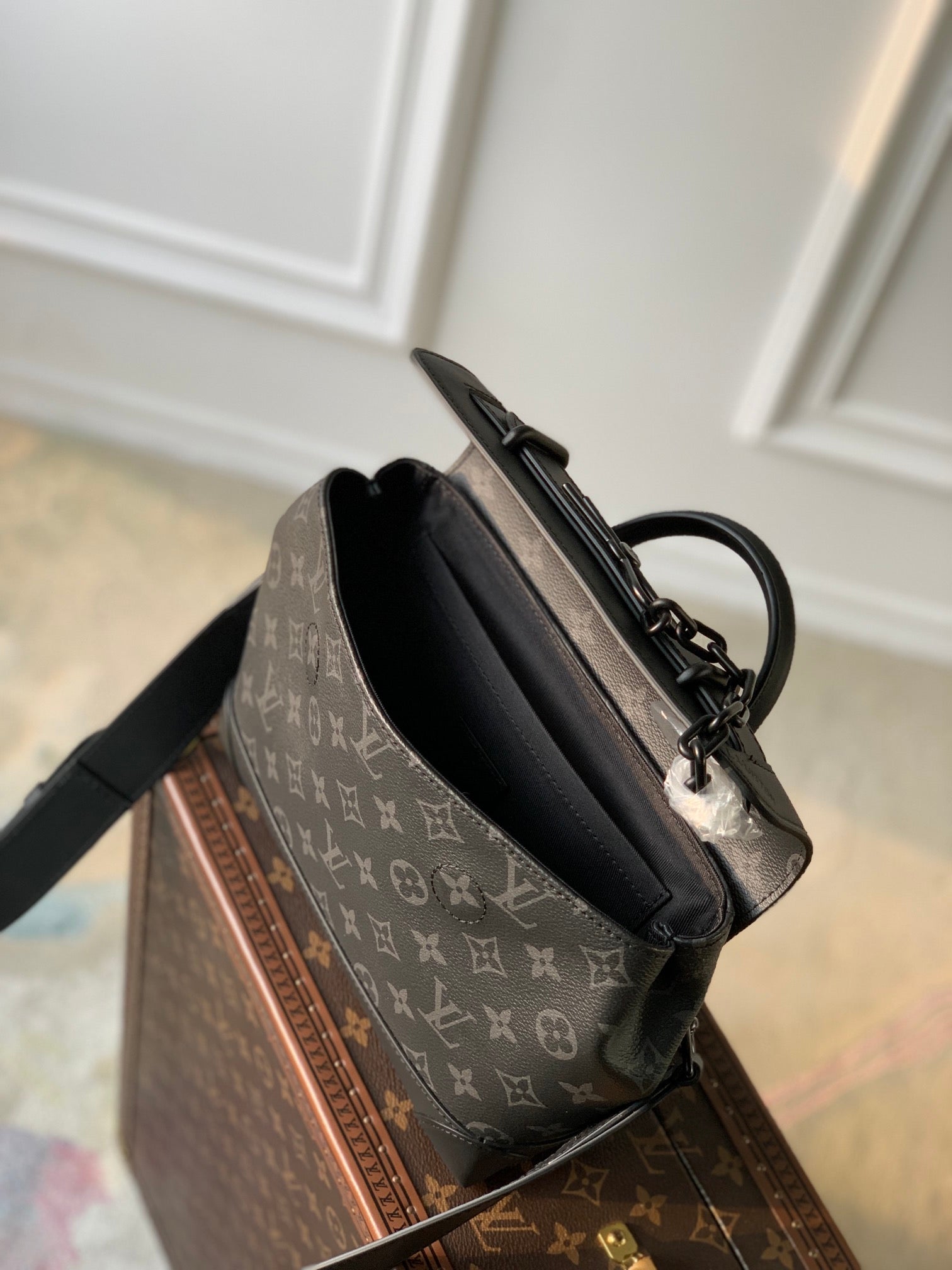 Louis Vuitton Steamer PM Monogram Eclipse Canvas - Black