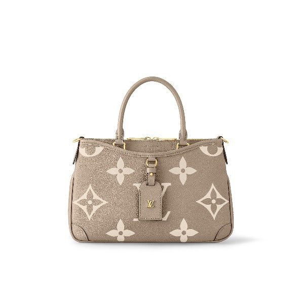Louis Vuitton Madeleine MM Monogram Empreinte Giant Bicolor Leather Handbag - Turtledove/Cream