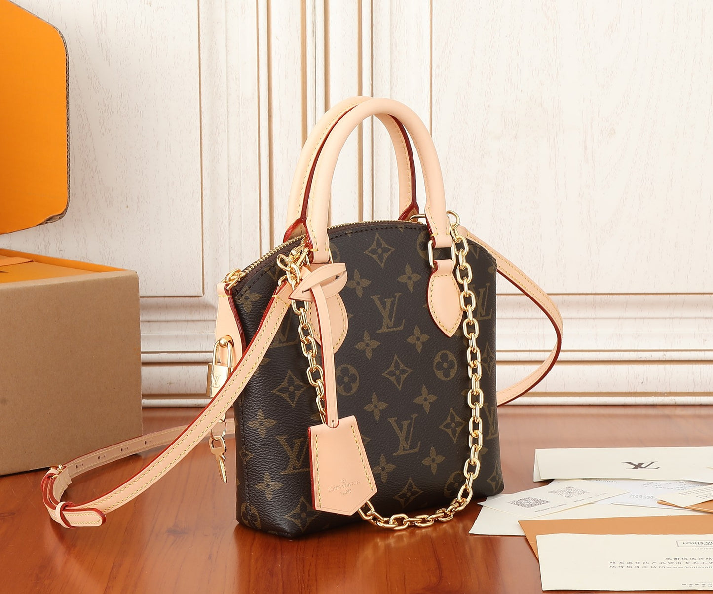 Louis Vuitton Alma BB Monogram Canvas Handbag