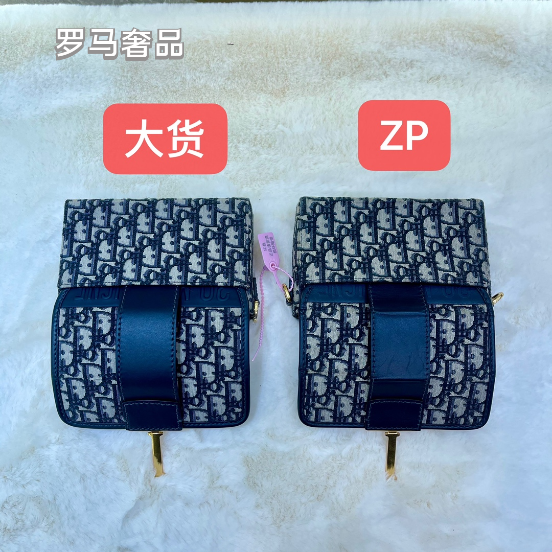 Christian Dior 30 Montaigne Bag in Blue Dior Oblique Jacquard